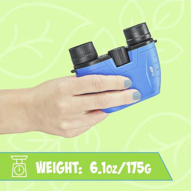 Alt view image 4 of 6 - Kids Binoculars 8x21, Compact Binoculars for Kids Ages 3-12, Great for Adventures, Hiking, Camping, Travel, Bird Watching