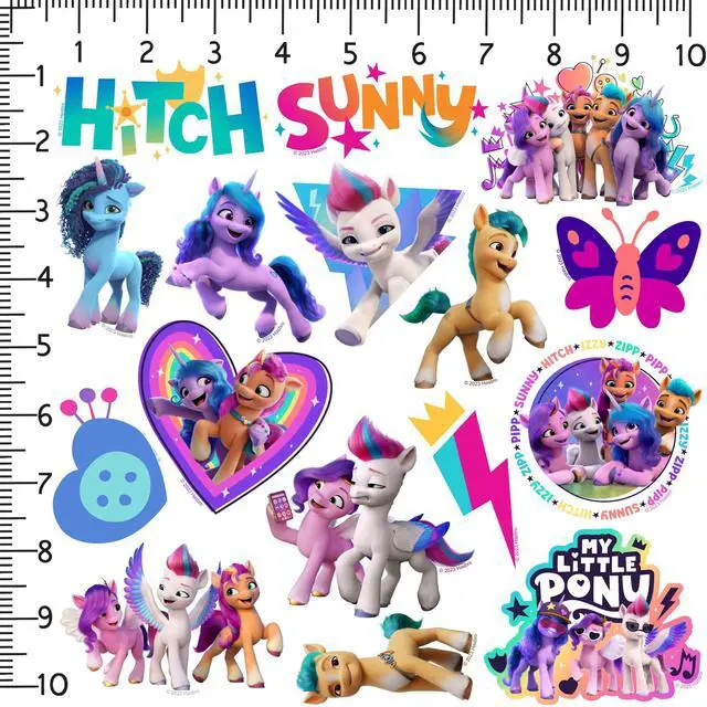 Alt view image 2 of 6 - My Little Pony: Make Your Mark 150 Vinyl Stickers Waterproof Die-Cut Decals