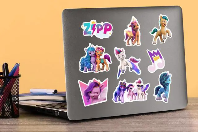 Alt view image 5 of 6 - My Little Pony: Make Your Mark 150 Vinyl Stickers Waterproof Die-Cut Decals