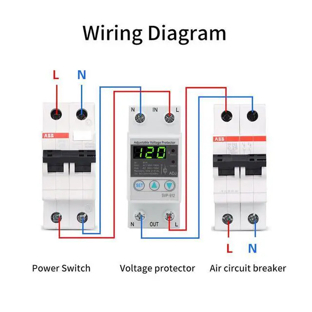 Alt view image 5 of 7 - SVP-912 120VAC 80A Adjustable Self Recovery Under Voltage Protector for Electrical Systems