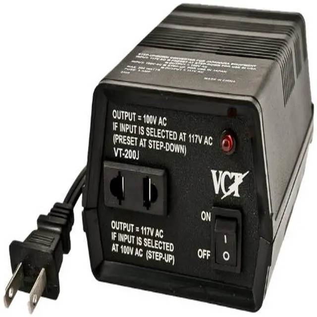 Main image of SM200J Japan to USA 200W 100-volt/120-volt Step Up Down Voltage Transformer