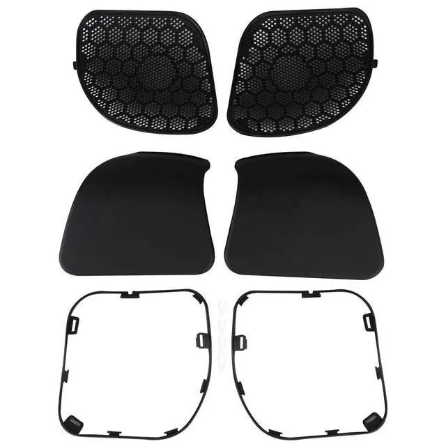 Alt view image 5 of 7 - Fairings Glove Box Doors +Speaker Grilles For Harley Road Glide 2015-2023 FLTRX Ultra FLTRU Special FLTRXS CVO Ultra FLTRUSE Matte black