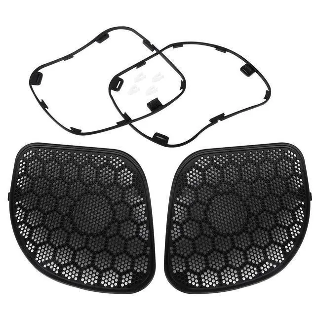Alt view image 7 of 7 - Fairings Glove Box Doors +Speaker Grilles For Harley Road Glide 2015-2023 FLTRX Ultra FLTRU Special FLTRXS CVO Ultra FLTRUSE Matte black