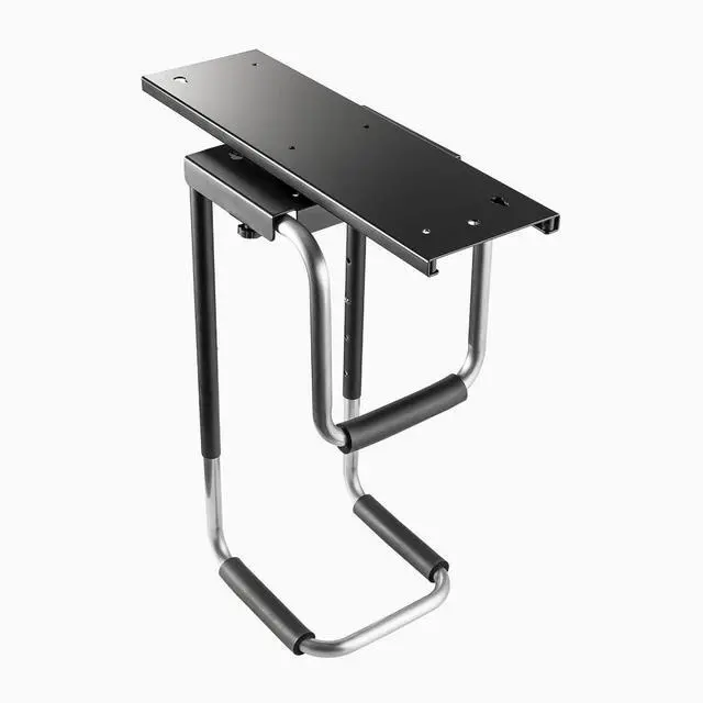 Alt view image 6 of 7 - Heavy Duty PC Mount Under-Desk Adjustable CPU Holder with Sliding Track and 360° Swivel, Fits Towers up to 22lbs, Steel Construction for Secure Computer Mounting