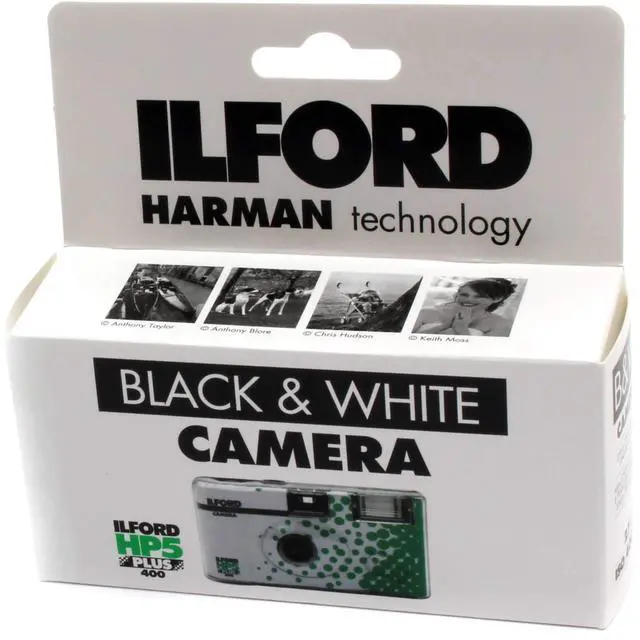 Alt view image 2 of 3 - Ilford HP5 35mm B&W One-Time Single-Use Disposable Camera with Flash (ISO-400) - 27 Exposures with Microfiber Cloth