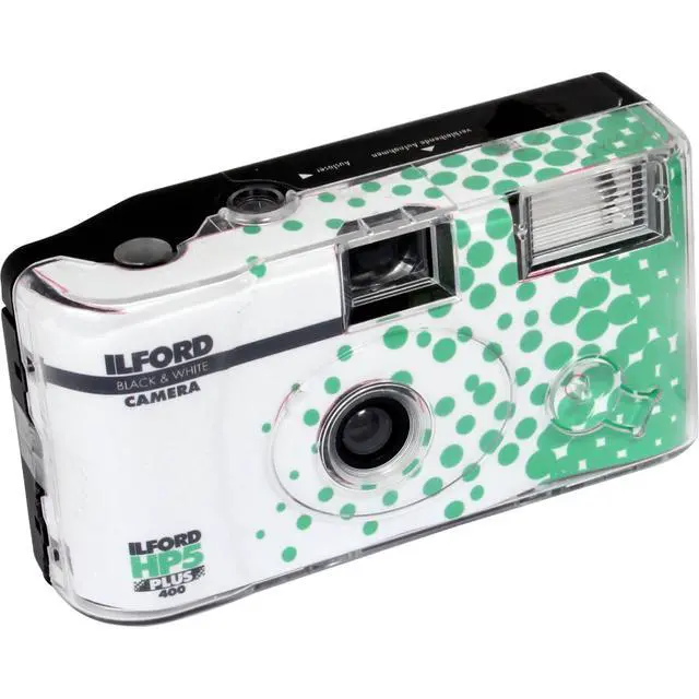 Alt view image 3 of 3 - Ilford HP5 35mm B&W One-Time Single-Use Disposable Camera with Flash (ISO-400) - 27 Exposures with Microfiber Cloth
