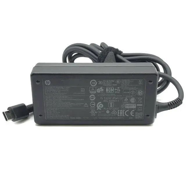 Alt view image 6 of 7 - Genuine TPN-CA01 USB-C Charger 15V 3A 12V 3A 5V 2A AC Adapter 918337-002 TPN-LA19 TPN-LA07 Power Supply Cord