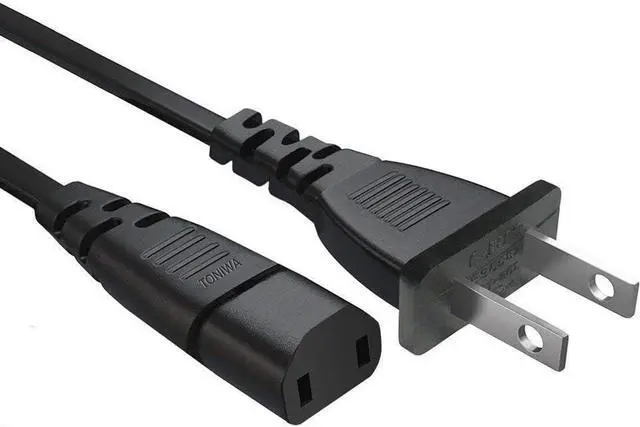 Main image of 5ft AC Power Cord, Type A, Male-to-Female, 10A 125V, Black, Compatible with Sony XR77A80CJ, XR77A80CK, XR77A80J