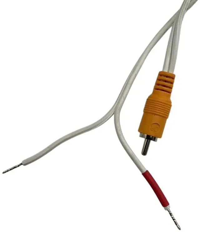 Alt view image 2 of 2 - 50 ft RCA to Bare Wire Speaker Cable for Rear Bose Cube Speakers/Acoustimass Lifestyle Systems Single White