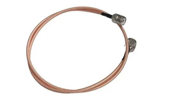 Alt view image 3 of 3 - SO239 UHF Female to N Male RG400 Jumper Low Loss Double Shielded Coax Cable (2 ft)