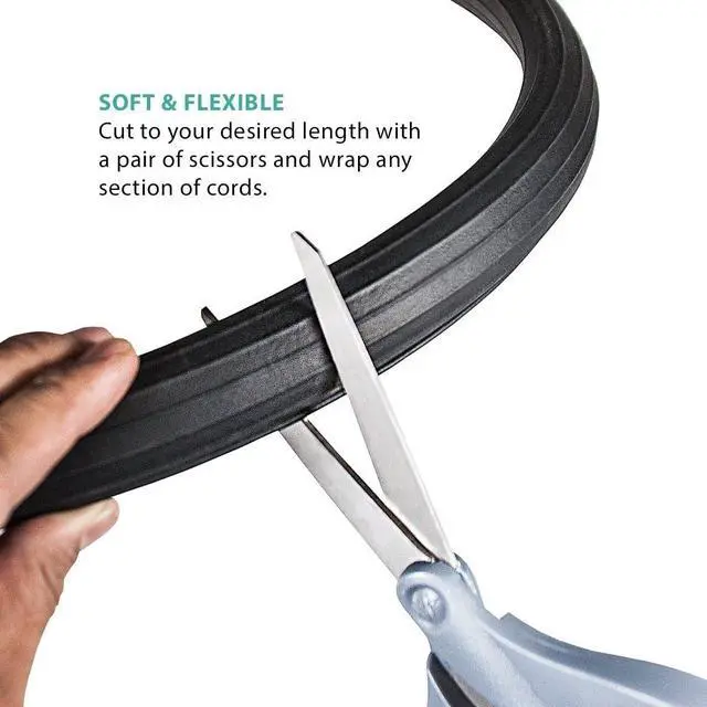 Alt view image 4 of 6 - UTW-FCW8-BK 8-Feet Expandable Flexi Cable Wrap, Black