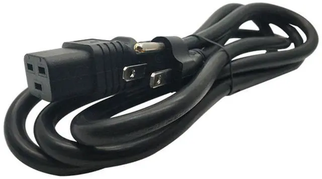 Alt view image 2 of 4 - Heavy Duty C19 to NEMA 5-15P AC Power Cord, (Compatible with Cisco P/N CAB-US515P-C19-US=), 15A/125V, 14 AWG, 5-15P to C19, (NEMA 5-15P to IEC-60320-C19) 15 ft