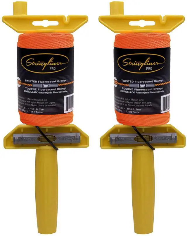 Main image of 24406 LevelWiz Reloadable Masons Line Reels. ® LevelWiz® LevelWiz® Reel 540' TW FL. OR.(2 Pack)