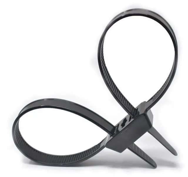 Main image of 10 Pack of 19" Heavy Duty Double Loop Zip Ties With Screw Mount Center Hole