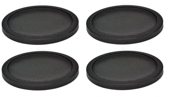 Main image of 2 Pair Speaker Grill 6.5" inch Car Audio Speaker Woofer Steel Mesh Grills w/Speed Clips - GT-6.5 - Blk