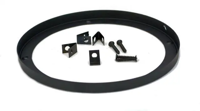 Alt view image 3 of 3 - 2 Pair Speaker Grill 6.5" inch Car Audio Speaker Woofer Steel Mesh Grills w/Speed Clips - GT-6.5 - Blk