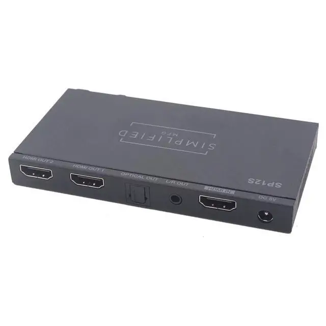 Alt view image 4 of 4 - SP12S HDMI 1 to 2 Splitter with Audio Breakout and Scaling