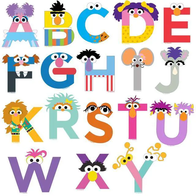 Alt view image 4 of 6 - Sesame Street Alphabet 100 Vinyl Stickers Waterproof Die-Cut Decals Laptop