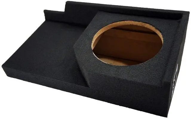 Main image of Fits 88-98 Chevy C/K Silverado GMC Sierra Ext Cab Single 10" Sub Box ASC | Custom 10 inch subwoofer enclosure, truck bass upgrade, vehicle-specific housing, easy stereo install