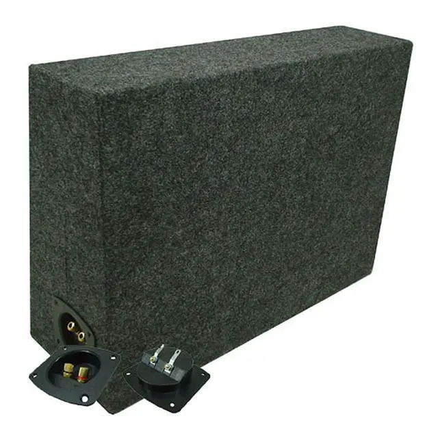 Alt view image 3 of 3 - Single Cab Truck Subwoofer Box 10" Regular Cab Sub Enclosure 3/4" MDF - ASC | Behind seat 10 inch bass upgrade for standard pickups, space saving wedge design, unloaded cabinet for your driver and amp