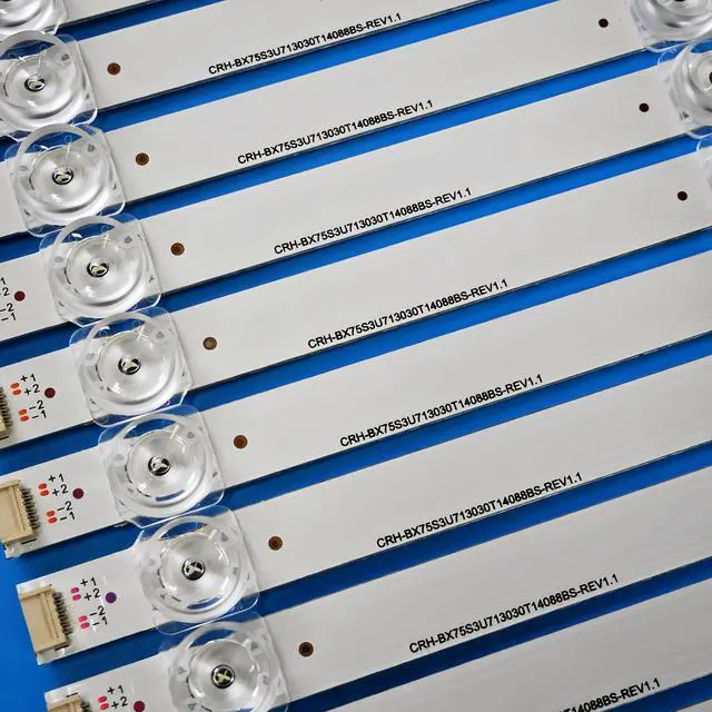 Alt view image 2 of 7 - LED Backlight Strips for Hisense 75'' TV 75R7070E2 75R6E1 75R7E2 75R6E4 75RGE | CRH-BX75S3U7130T14088BS-REV1.1, 75R6000GM, H75B7510UK, 75R6FM