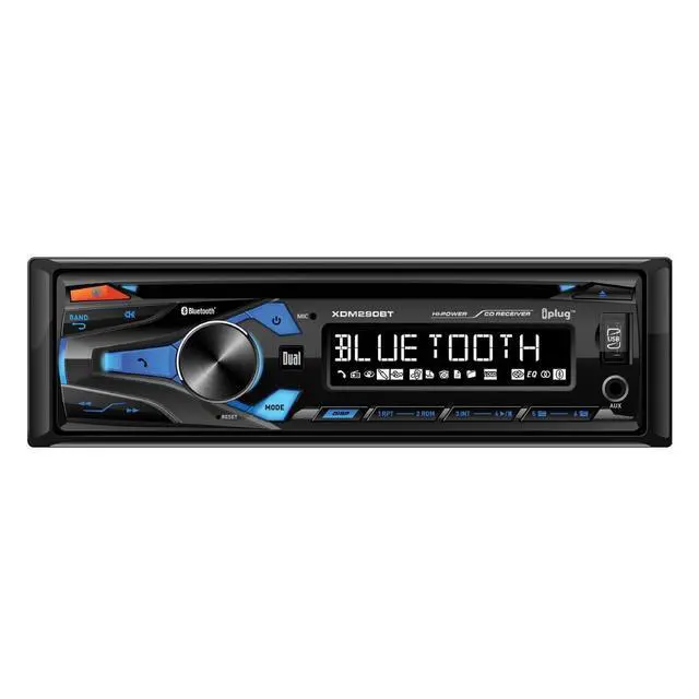 Alt view image 2 of 4 - Dual XDM290BT Single Din Am/fm Cd Player With Bluetooth Usb Aux In 200 Watts Max
