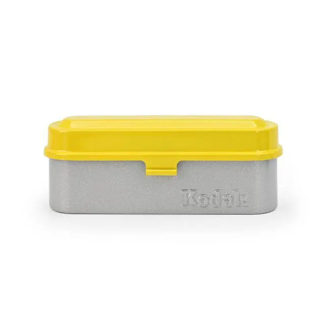 Alt view image 2 of 6 - Film Case - for 5 Rolls of 35mm Films - Compact, Retro Steel Case to Sort and Safeguard Film Rolls (Blue) (Film is not Included)