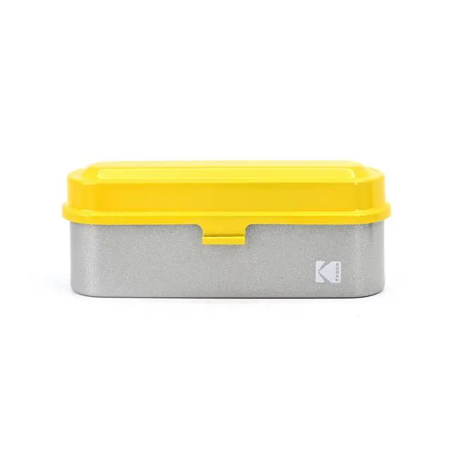 Alt view image 3 of 6 - Film Case - for 5 Rolls of 35mm Films - Compact, Retro Steel Case to Sort and Safeguard Film Rolls (Blue) (Film is not Included)