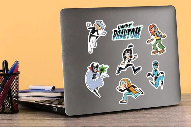 Alt view image 5 of 6 - Danny Phantom 200 Vinyl Stickers Waterproof Die-Cut Decals Laptop Scrapbook