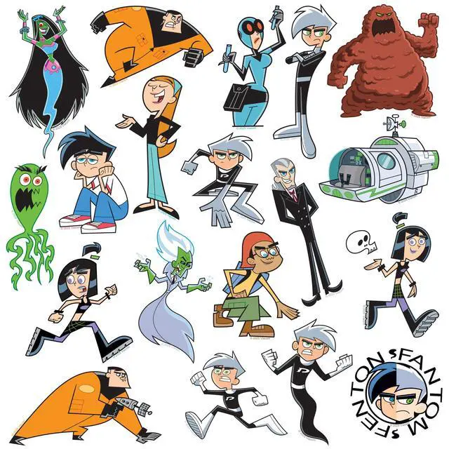 Alt view image 3 of 6 - Danny Phantom 200 Vinyl Stickers Waterproof Die-Cut Decals Laptop Scrapbook