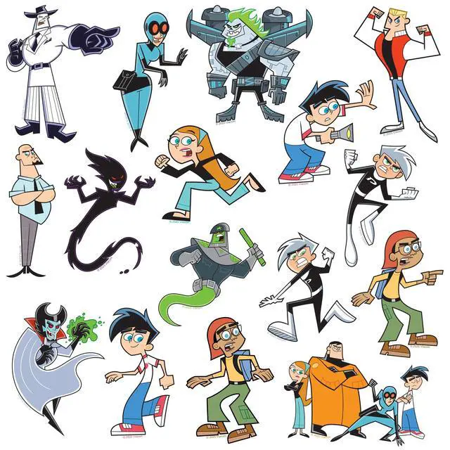 Alt view image 4 of 6 - Danny Phantom 200 Vinyl Stickers Waterproof Die-Cut Decals Laptop Scrapbook