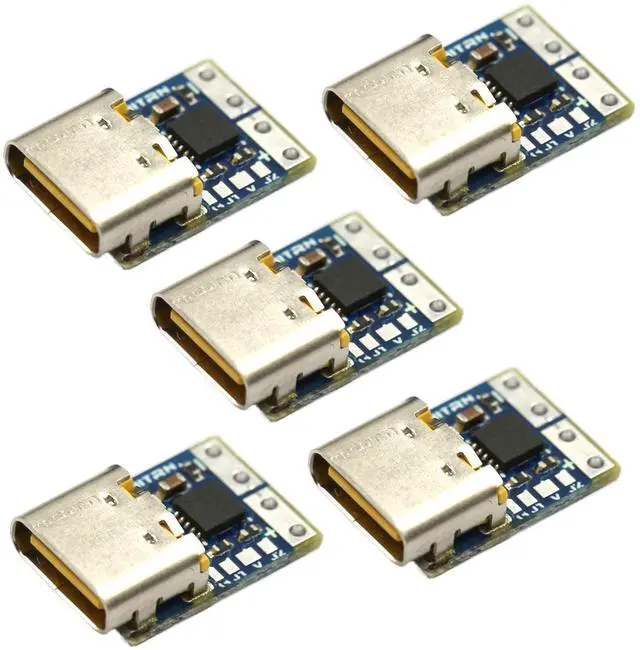 Main image of (5 Pack) USB Type C PD 28V DC Fixed Voltage Power Trigger Module 5A Type-C Female Input