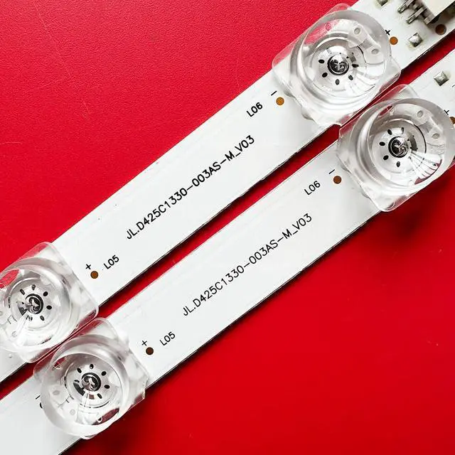 Alt view image 4 of 5 - LED Backlight Strips for Hisense JHD425X1F71-T0L1 JL.D425C1330-003AS-M_V03 CRH-BX43X13030120202BREV1.2 43H4030F3 43H5500G 43H5510G 43H5580G 43H4G 43H4D 43A4H 43A4GR 43H4000GM