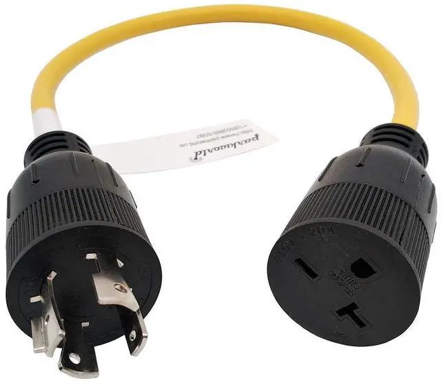 Main image of 60547 Generator 4 Prong 20A Locking L14-20P Male to 6-15R T-Blade Female (Also for 6-20R) 250V, 20A, 5000W (2FT)