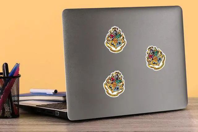Alt view image 3 of 6 - Harry Potter Hogwarts Crest Theme 100 Vinyl Stickers Waterproof Die-Cut Car
