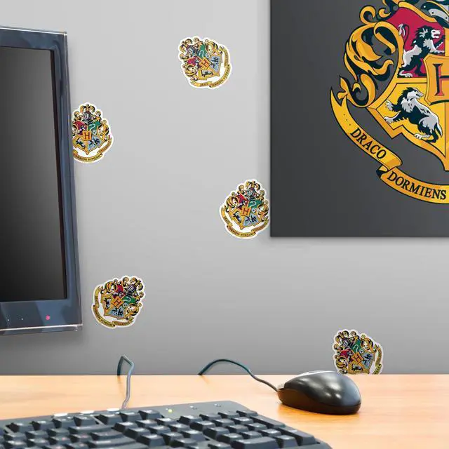Alt view image 6 of 6 - Harry Potter Hogwarts Crest Theme 100 Vinyl Stickers Waterproof Die-Cut Car