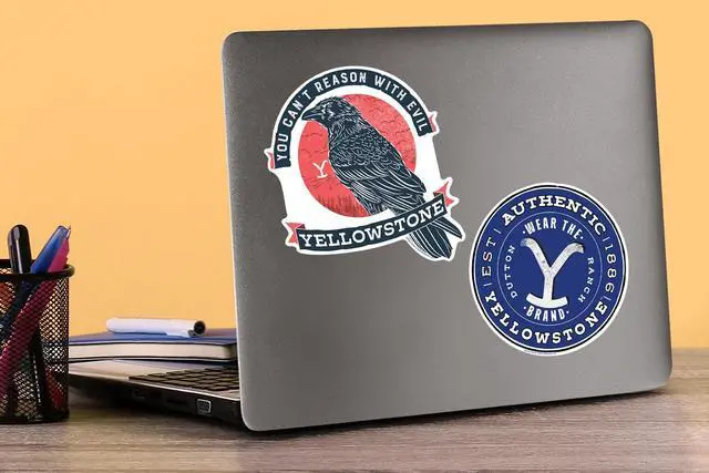 Alt view image 5 of 6 - Yellowstone 150ct Vinyl L Deluxe Stickers, Skateboard, Indoor/Outdoor