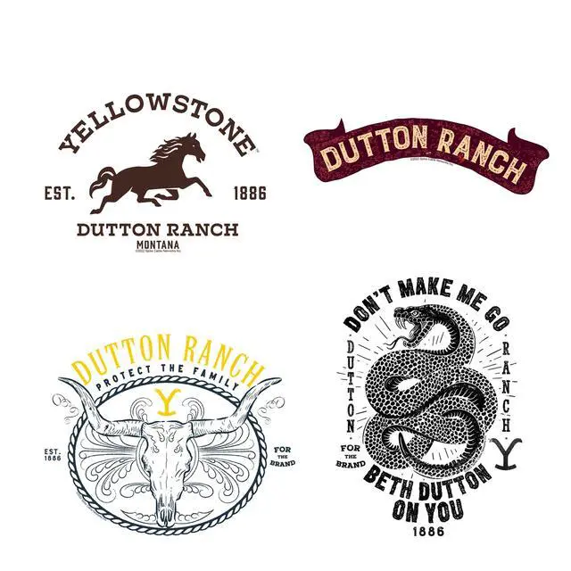 Alt view image 4 of 6 - Yellowstone 150ct Vinyl L Deluxe Stickers, Skateboard, Indoor/Outdoor