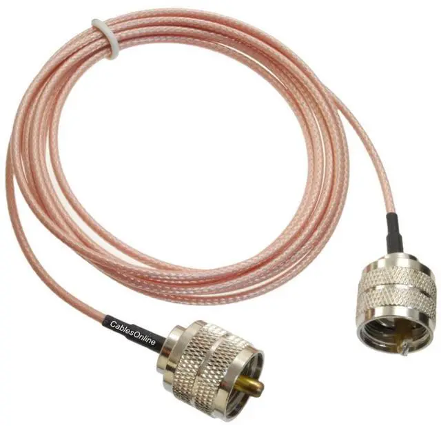 Main image of CablesOnline, 6ft UHF PL259 Male to UHF PL259 Male RG316 50-Ohm Low Loss Coaxial Cable, UC106
