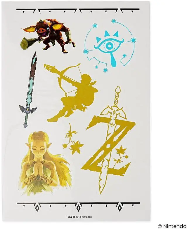 Alt view image 2 of 7 - The Legend of Zelda: Breath of The Wild Tech Stickers | 44 Stickers