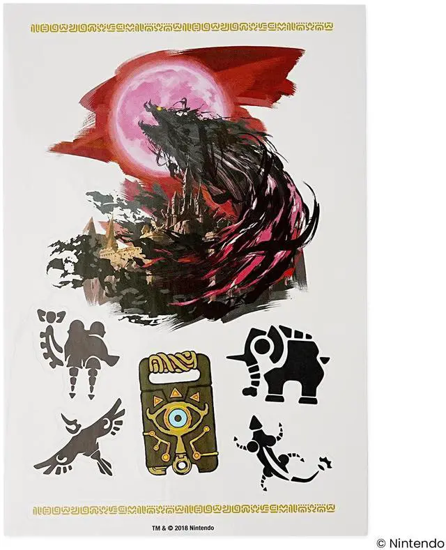Alt view image 3 of 7 - The Legend of Zelda: Breath of The Wild Tech Stickers | 44 Stickers