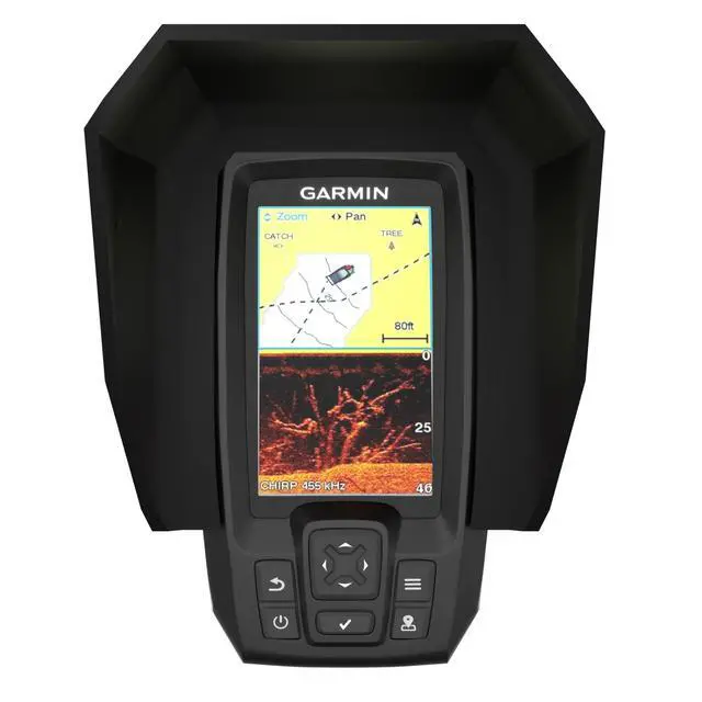Alt view image 2 of 7 - Garmin Striker 4 Sun Visor by Sonar Shield | Made in the USA