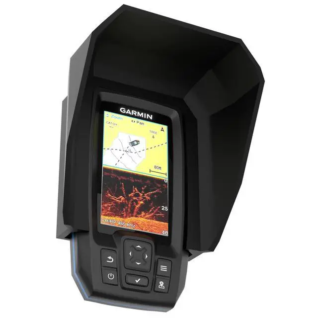 Alt view image 3 of 7 - Garmin Striker 4 Sun Visor by Sonar Shield | Made in the USA