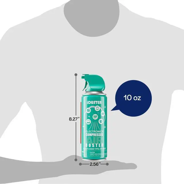 Alt view image 5 of 7 - Air Duster Compressed Air Can - 2PCS 10oz Compressed Canned Air Duster for Lego, Computer, Disposable Electronic Keyboard Cleaner for Removing dust