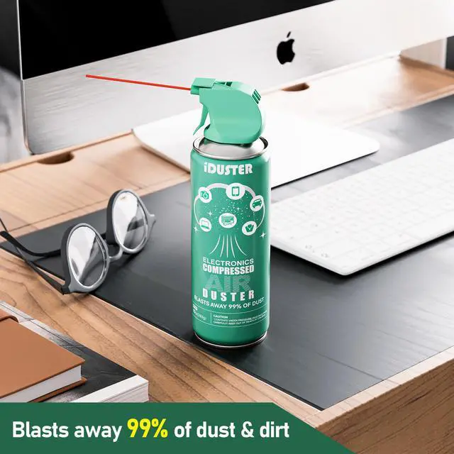 Alt view image 6 of 7 - Air Duster Compressed Air Can - 2PCS 10oz Compressed Canned Air Duster for Lego, Computer, Disposable Electronic Keyboard Cleaner for Removing dust
