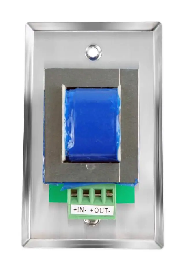 Alt view image 3 of 6 - VOL70100 SS Stainless Steel 100W 70V/100V Wall Volume, 2-Pack | 1-Gang Box, 11-Step Attenuator with Off, Detachable Euro-Block Terminals, 30dB Attenuation, 16-24 AWG Wire Support