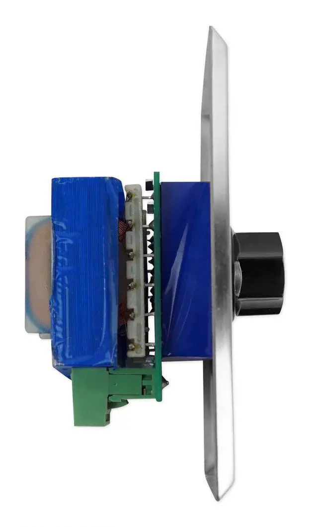 Alt view image 4 of 6 - VOL70100 SS Stainless Steel 100W 70V/100V Wall Volume, 2-Pack | 1-Gang Box, 11-Step Attenuator with Off, Detachable Euro-Block Terminals, 30dB Attenuation, 16-24 AWG Wire Support
