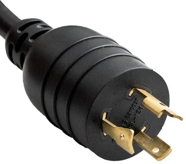 Alt view image 2 of 3 - 14 AWG 15A 250V Heavy-Duty NEMA L6-20P to IEC 320 C13 Power Cord (10ft)