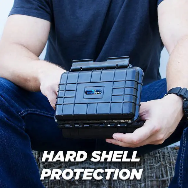 Alt view image 2 of 7 - Hard Shell 35mm Film Case - 7" Waterproof & Lightproof Holder for up to 12 x 35mm or 8 x 120 Film Rolls, Travel Container