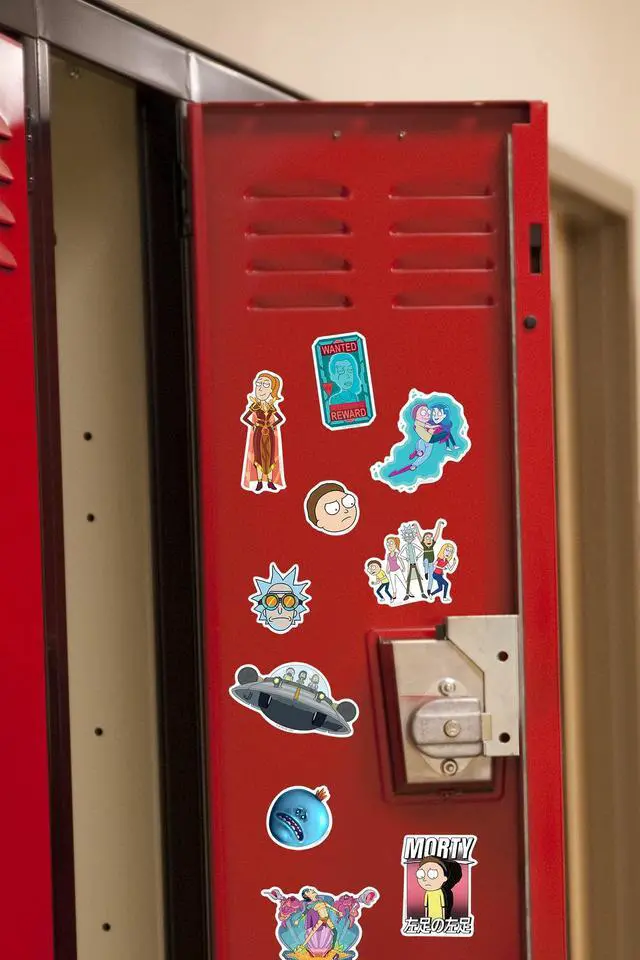 Alt view image 6 of 6 - Rick and Morty Character Collection 150 Vinyl Stickers Waterproof Die-Cut